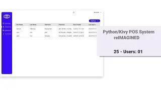 Python/Kivy POS System v2: 25 - Users Screen 01