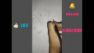 Ninja Hattori Pencil Drawing | Simple & Cute Cartoon Art ✏️🥷 निंजा हातोरी