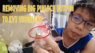 How to Remove Big Pinlock Button or Tear Off Post to KYT TT-Course Lens