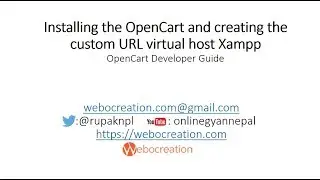 Opencart Version 3.0.2.0 Installation and setup locally Virtual host - Opencart development