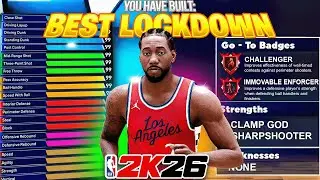 BEST LOCKDOWN BUILD on NBA 2K26 - LEGEND CHALLENGER, IMMOVABLE, & SHOOTING BADGES! BEST LOCK 2K26!