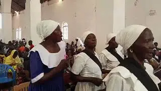Mother union's presentation of the song at All Saints Cathedral Diocese of Yambio Christmas day2025.