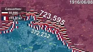 Battle of Verdun using Google Earth