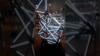 &ldquo;Art installation&art object&rdquo; for boutique, inspired Cristal mirrored pyramid &time moved  non stop&rdquo;