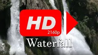 40 Minutes 4K Ultra HD Waterfall Screensaver No Sound