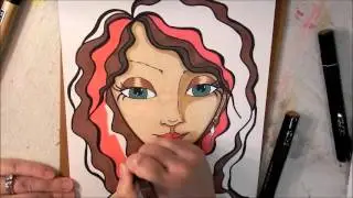 How to color Fun Fab Faces | How to color a page from 