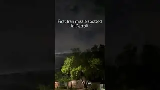 First Iran missle spotted in Detroit #share #fyp #explore #iran #detroit #contentcreator #viralvideo