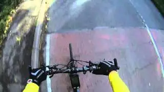 Lynch Hill 71km/h descent comuting to work, Giant Fastroad Comax 2015 - Flatbar Road Bike