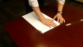 How to fold a D Size drawing to 8.5 x 11 inches for use in a binder
