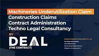 Construction Claim toward Underutilization of Machinery civil engineering, techno legal consultants