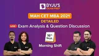MAH CET MBA Exam Analysis 2021 (16 Sep | 1st Shift) Difficulty Level, Section Wise Analysis | BYJU'S