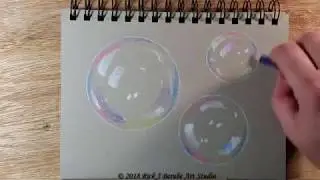 How to draw realistic bubbles demo