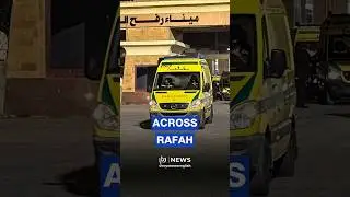 Ambulances carrying Gazan patients, injured cross Rafah