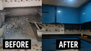 Modular kitchen making process | How to Make Modular Kitchen  cabinet | making kitchen in Indian 