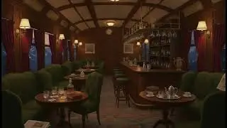 1940s Jazz, you are on a train enjoying your evening