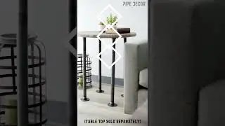 #shorts - Elegant Industrial Design: PIPE DECOR&reg; Round Tables