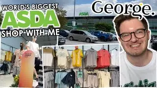 SHOPPING IN THE WORLD'S BIGGEST ASDA! | George shop with me for summer | men's fashion