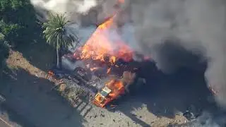 Fireworks warehouse explodes, buildings burn in 'very rare' devastating incident