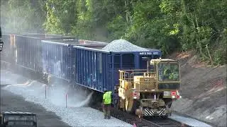 Building South Coast Rail: Ballasting new tracks in Fall River, MA