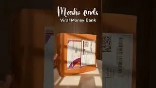 Beautiful Wooden Money Saving Box from Meesho✨#shorts #youtube #ytshorts #ytshort #meesho #meeshoapp