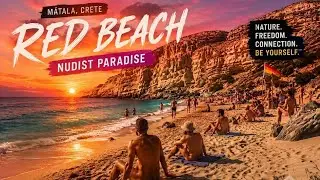 Red beach-nudist beach Matala south Crete, &Kappa;ό&kappa;&kappa;&iota;&nu;&eta; &pi;&alpha;&rho;&alpha;&lambda;ί&alpha;, &Mu;ά&tau;&alpha;&lambda;&alpha;