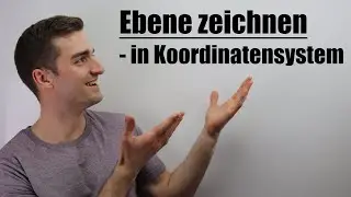 Ebene in Koordinatensystem einzeichnen | Fit im Mathe-Abi