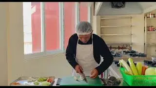AKASH TAMANG WORKING VIDEO KITCHEN HELPER