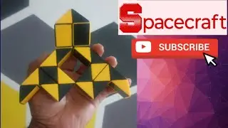 Smiggle snake puzzle or Rubik's twist 24 pieces or Snake Cube - Easy Simple Spacecraft or aeroplane