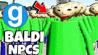 Brand New Baldi's Basics in Education and Learning Chasing NPCS Gmod Garry's Mod Sandbox