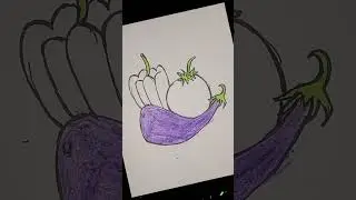 🔺Different types of vegetables drawing and colouring easy #shortsvideo