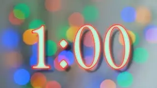 1 Minute Countdown Timer With Christmas Lights, Music and Alarm