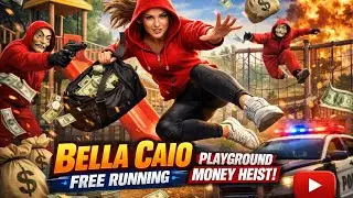 Bella Ciao Parkour Run 😱 | Playground Money Heist Chase