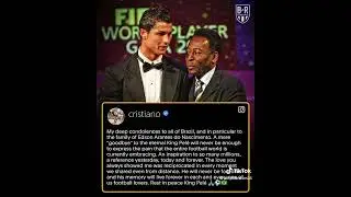 messi Ronaldo react pele died