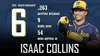 Isaac Collins || 2025 Milwaukee Brewers Highlights