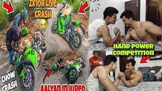  HAND POWER COMPETITION WITH  BIG BROTHER 💪||CHOW CRASH 💔||Kawa h2r