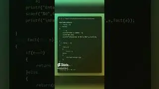 C program to find factorial of a number using recursion  #cprogramming #programming #c #cpp