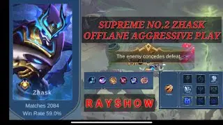 UNSTOPPABLE!!! ZHASK OFFLANE AGGRESSIVE PLAYING. STRONG OFFLANE ZHASK 👍