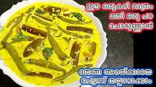 മുളകും വഴുതനങ്ങയും ചേർന്ന തേങ്ങ വേണ്ടാത്തൊരു കറി പെട്ടെന്ന് തയ്യാറാക്കാം/Green Chilli Brinjal Curry 