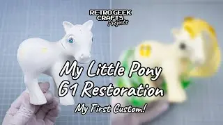 My First My Little Pony Custom! Brazil Inspired MLP OC. Vintage Toy Restoration Paint Rehair Hasbro