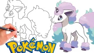 How To Draw GALARIAN PONYTA POKEMON | Galarian Pokemons