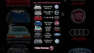 Best 5 Cylinder ENGINE Exhaust Sounds #vw #rs3 #carsounds #audi200 #volvo #ford #focusrs #fiat #golf