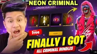NEON CRIMINAL BUNDLE FREE FIRE ? TOP CRIMINAL BUNDLE FREE FIRE ! SPIN TRICK ? NIKKU FF GAMER