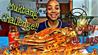 2x Spicy Snow Crab legs + Seafood Boil Mukbang Challenge in 10 Minutes By KC Connection