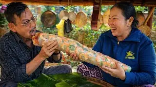 Thử Thách Ăn Gỏi Cuốn SIÊU TO – Cười Đau Cả Bụng! | Uthuyvlogs.