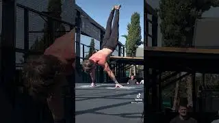 Breaking gravity rules at the gym/Part2 #calisthenics #gym #motivation #sports #planche #handstand