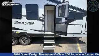 Magnificent 2026 Grand Design Momentum G-Class Toy Hauler RV For Sale in Santee, CA | RVUSA.com
