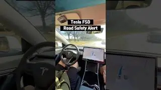Tesla FSD Road Safety Alert #tesla #teslafsd #fsd