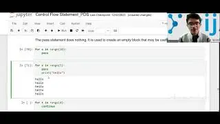 Pass & Continue Statements in Python || Control Flow Statements || Python For Data Science