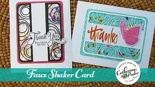 Stamp of Approval Faux Shaker Card