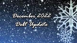 December 2022 Debt Confession | Debt free tracker coloring